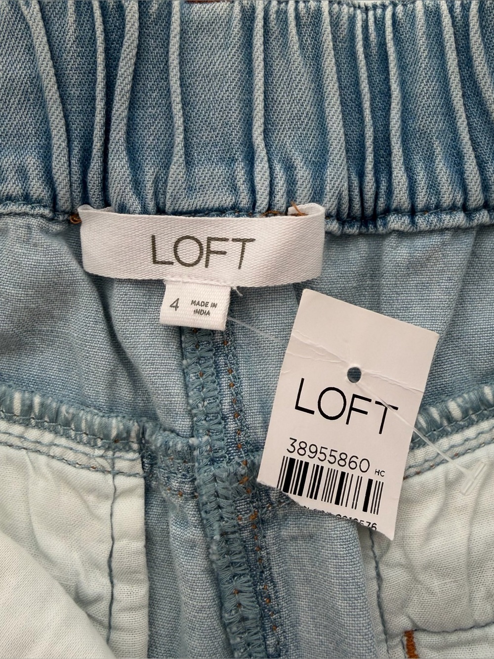 Loft Chambray Belted Wide Leg Pants - Picture 8 of 10